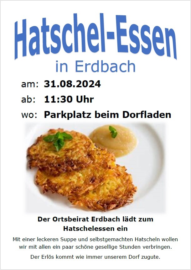 Mehr über den Artikel erfahren Hatschel-Essen am 31.08.2024