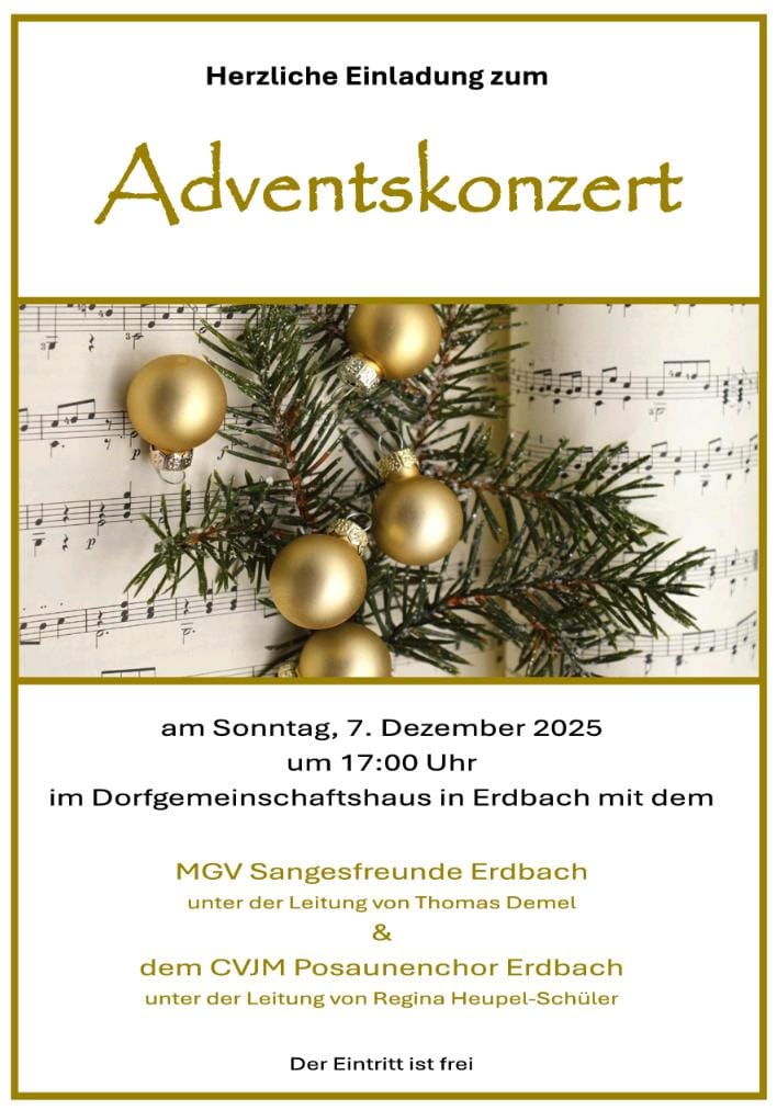 Du betrachtest gerade Adventskonzert am 07.12.2025 ab 17 Uhr