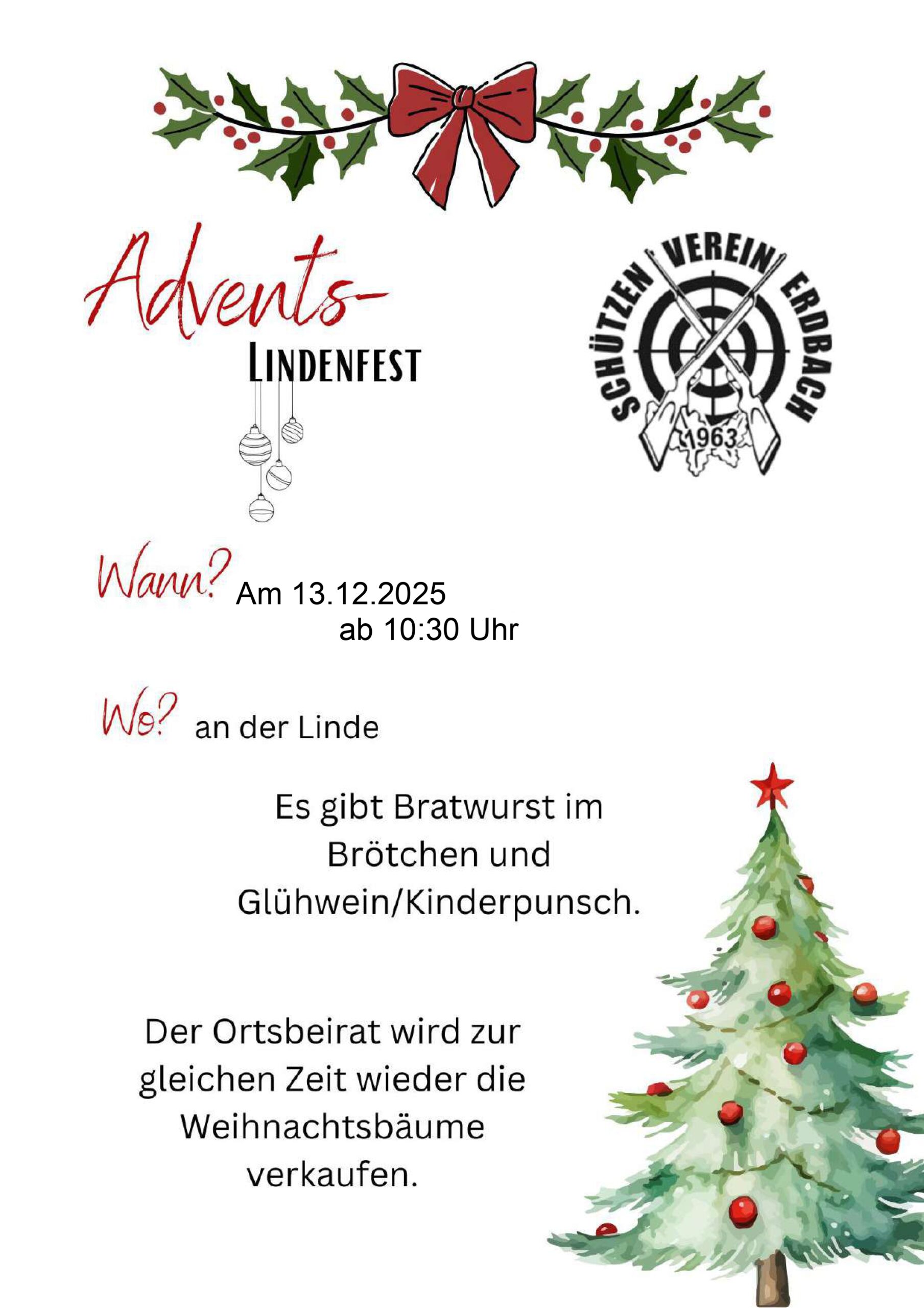 Du betrachtest gerade Advents-Linden-Fest am 13.12.2025 ab 10:30 Uhr