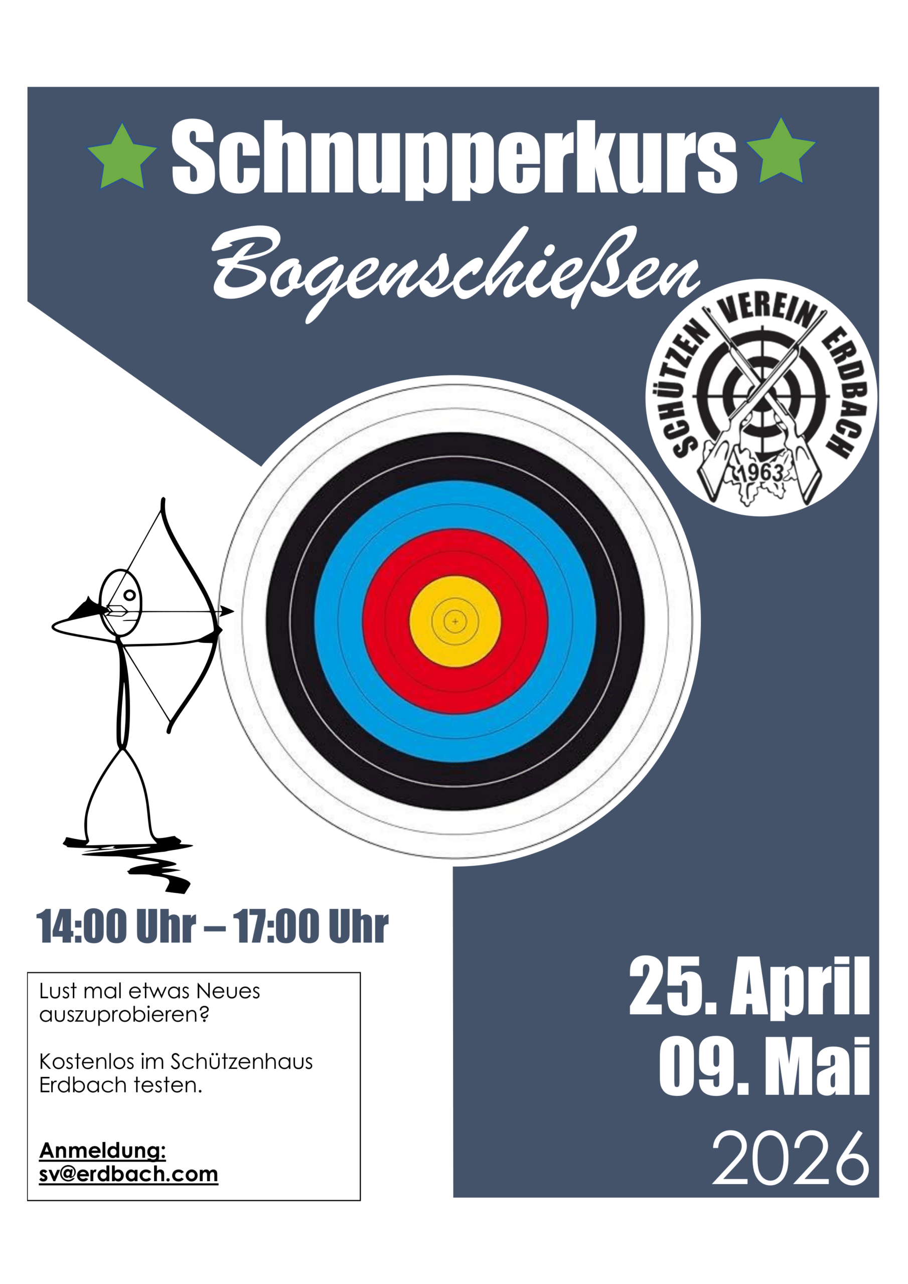 Du betrachtest gerade Schnupperkurs Bogenschießen am 25.04. und 09.05.2026