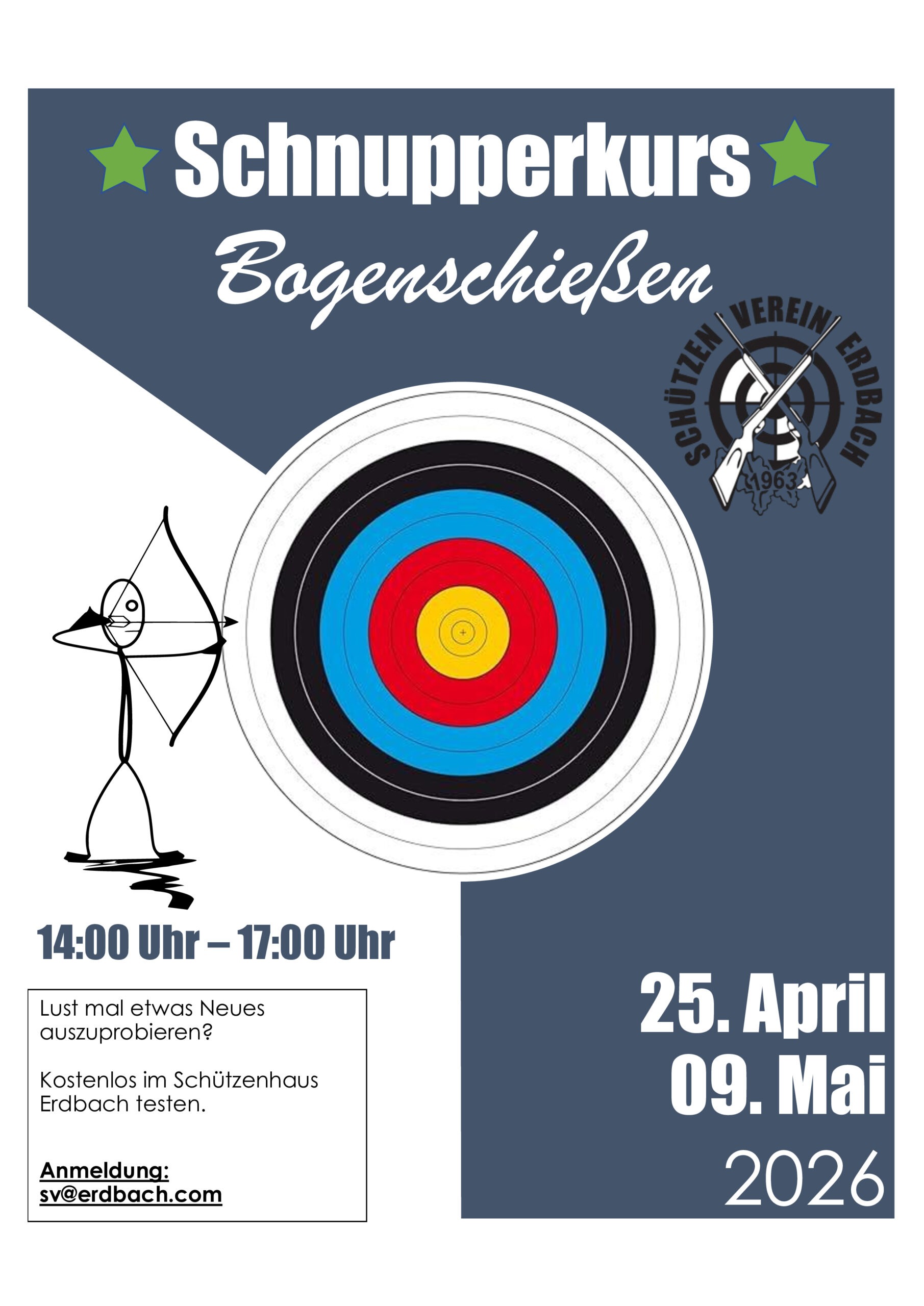 Du betrachtest gerade Schnupperkurs Bogenschießen am 25.04. und 09.05.2026
