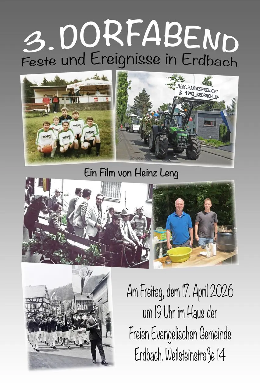 Du betrachtest gerade 3. Dorfabend am 17. April 2026 um 19 Uhr